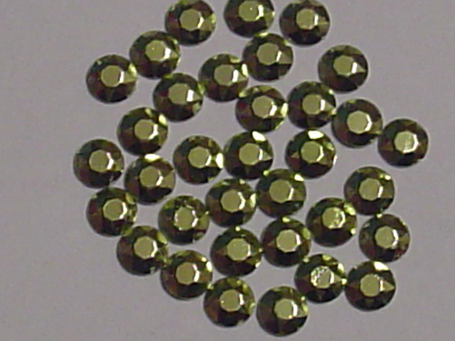 1 Gross 4mm LIME RHINESTUD NAILHEAD HOTFIX